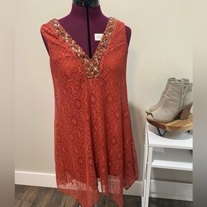 Love Reign Orange Sleeveless Dress